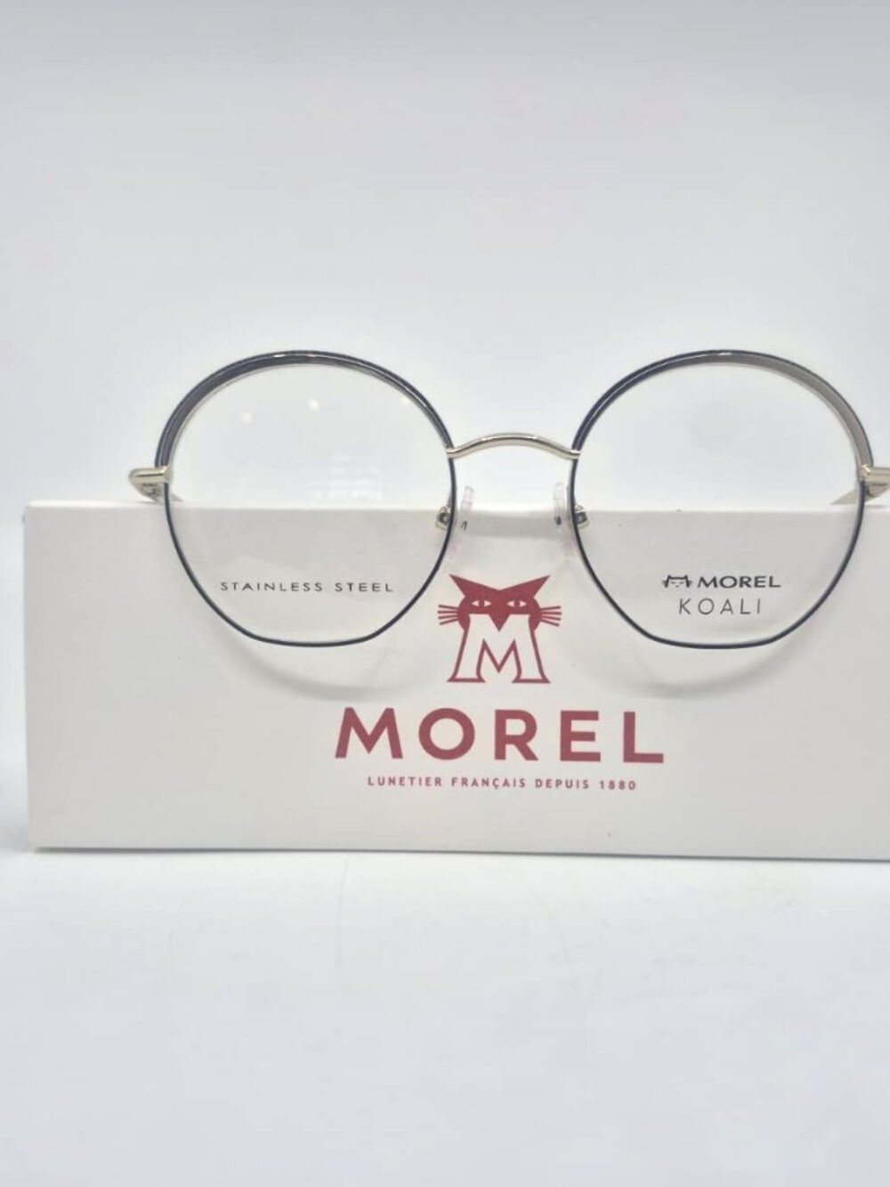 MOREL Koali 20108K ND01 50mm Stainless Steel New Eyeglasses Made in France